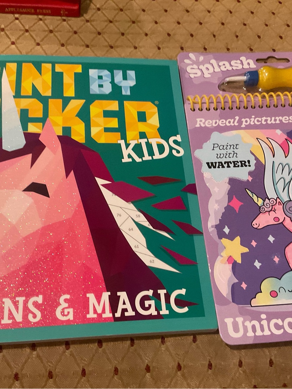 Paint by Sticker Kids Activity Book Unicorns & Splash Water Reveal Pad New